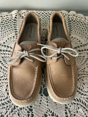 Sperry Top-Sider Tan Leather Boat Shoes Women’s 7.5M Casual Comfort